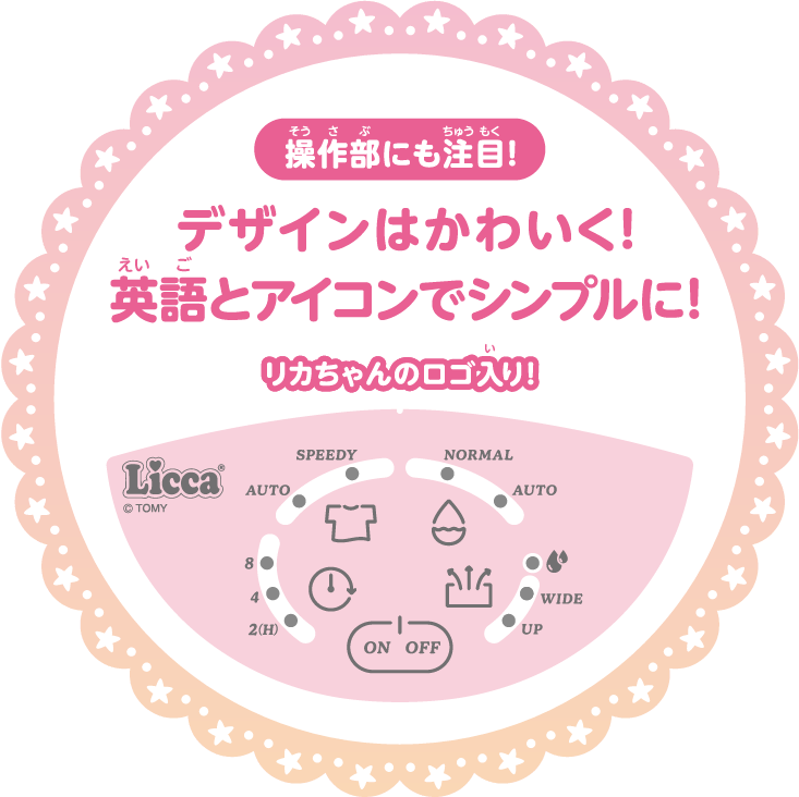 デザインはかわいく！英語とアイコンでシンプルに！