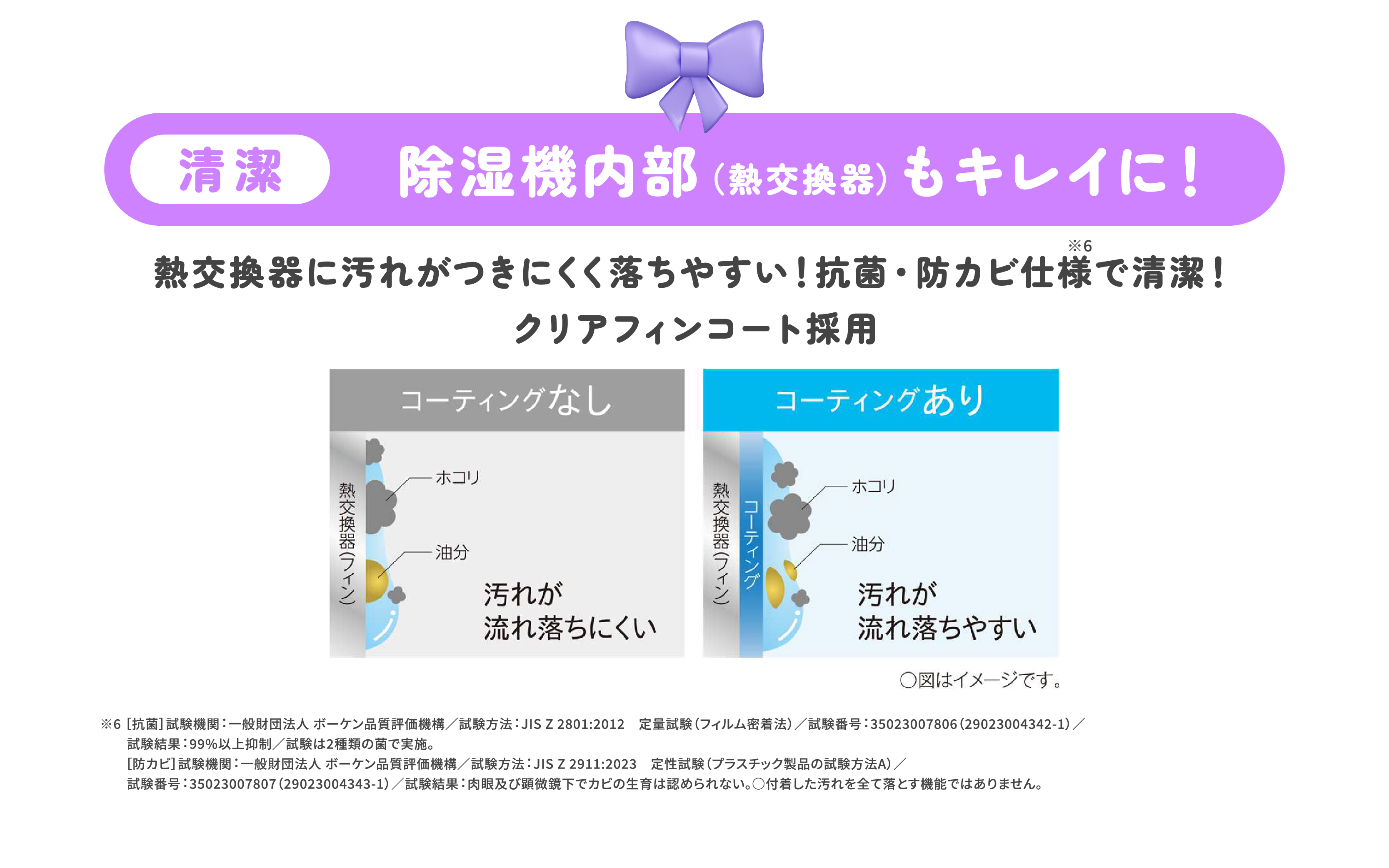 除湿機内部もキレイに！