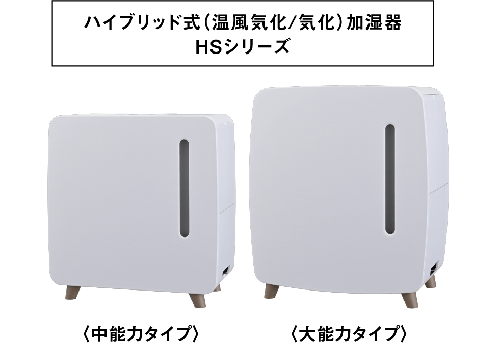 ハイブリッド式（温風気化/気化）加湿器HSシリーズ