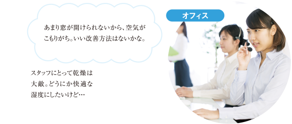 あまり窓が開けられないから、空気がこもりがち。いい改善方法はないかな。