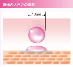 普通の大きさの蒸気