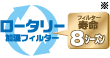 ロータリー加湿フィルター フィルター寿命8シーズン