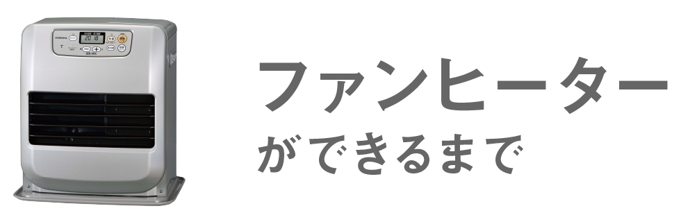 ファンヒーターができるまで