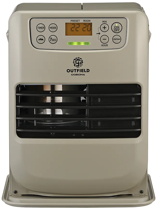 CORONA OUTFIELD特設ページ|ポータブル電源対応 石油ファン