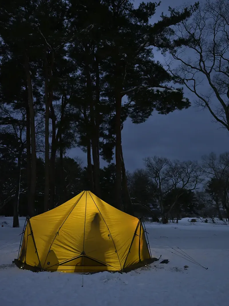冬のキャンプ