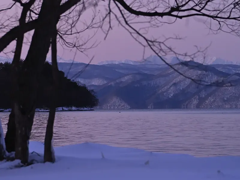 冬のキャンプ場