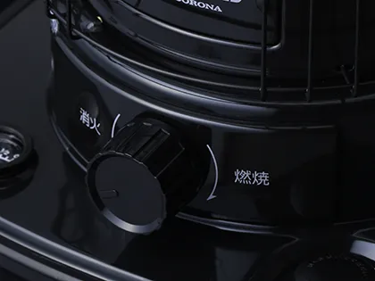 水点火レバーで簡単に点火可能
