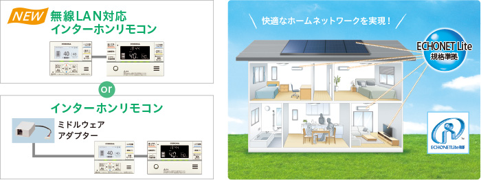 HEMSにはインターホンリモコンのみ対応しています。