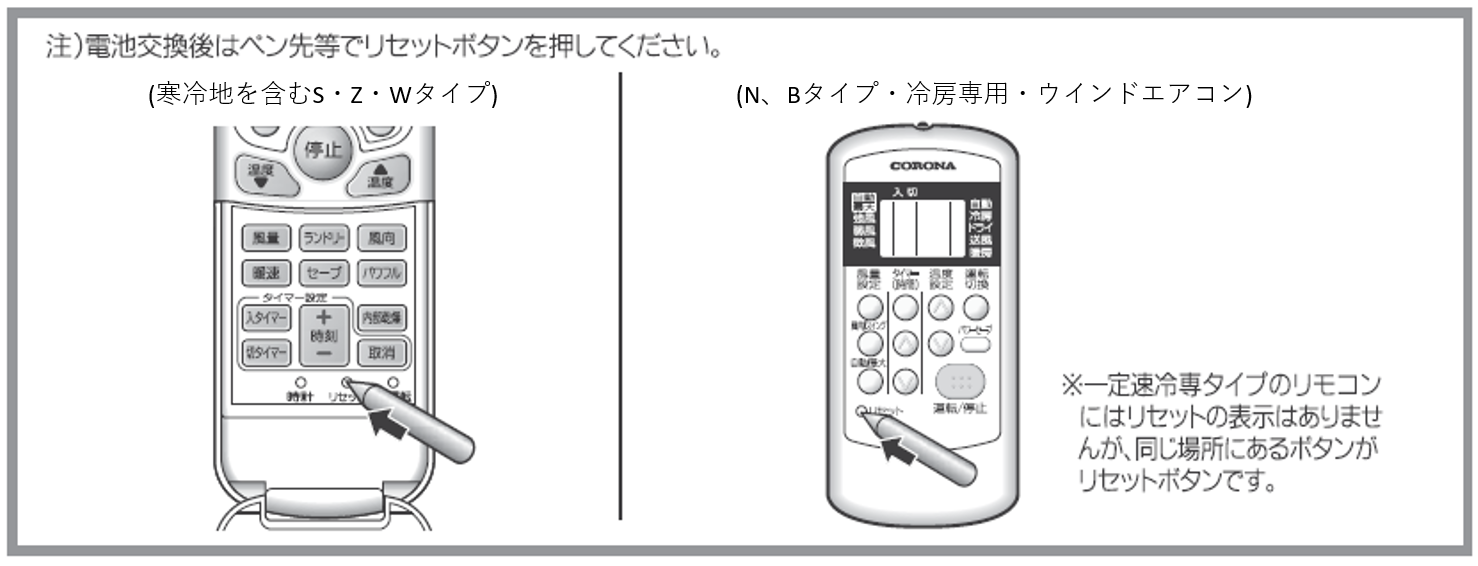 コロナ エアコンリモコン CSH-SG8 - エアコン